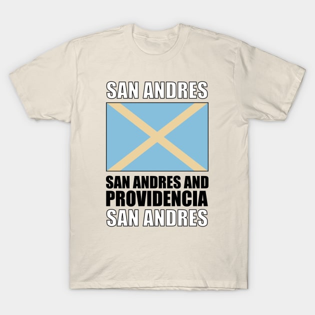 Flag of San Andrés and Providencia T-Shirt by KewaleeTee